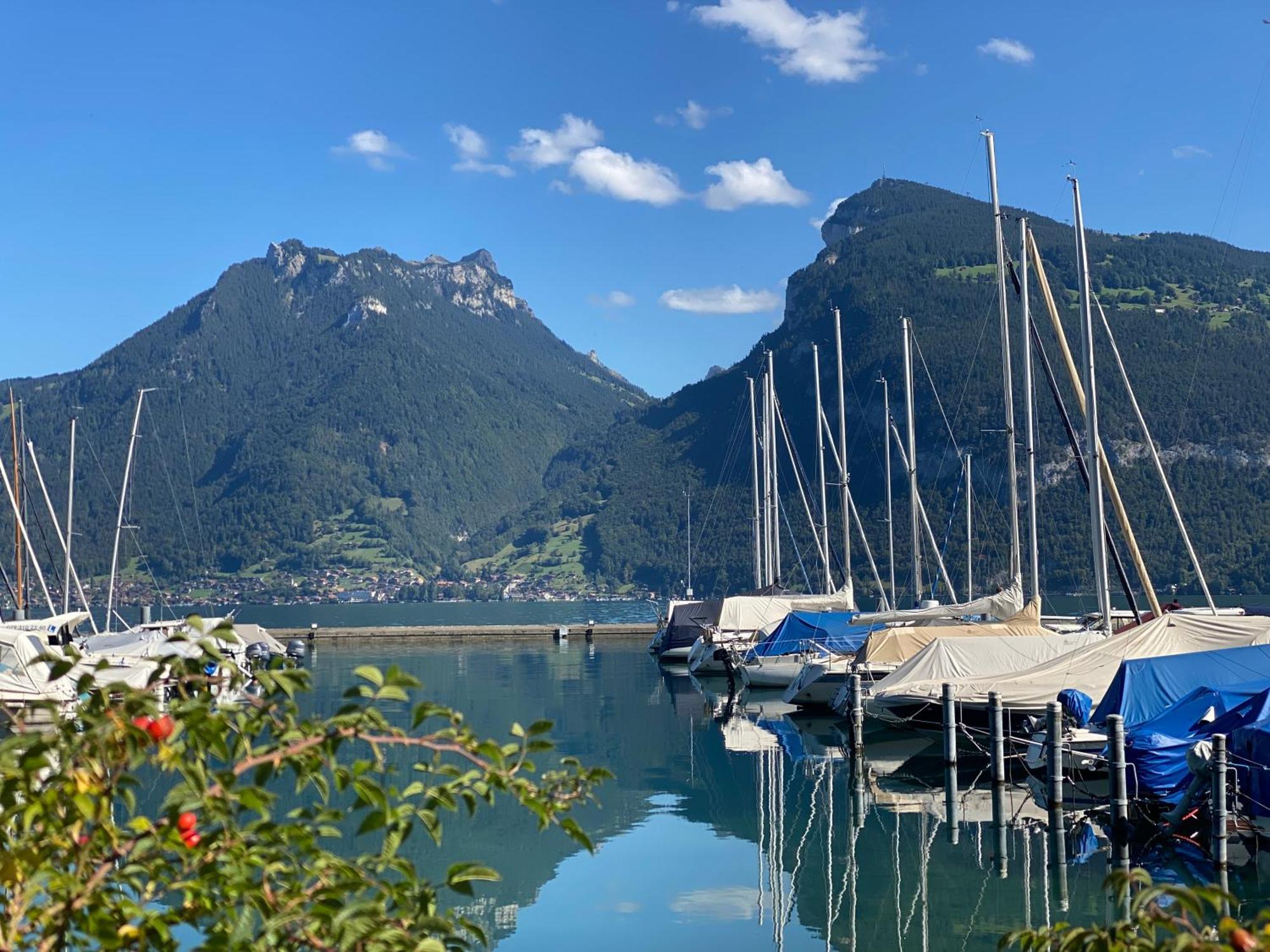 Herrlicher Blick Auf Berge Und See 法伦湖 外观 照片